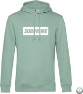 Subprime - Heren Hoodies Hoodie Block Mint - Groen - Maat S