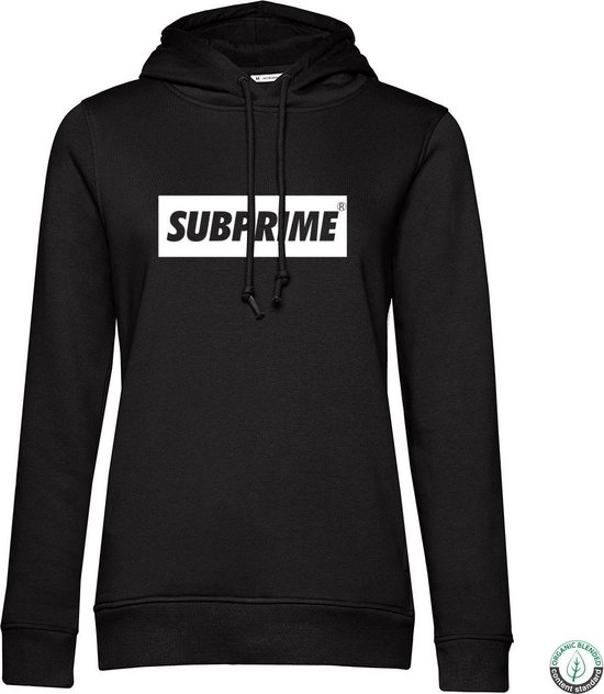 Foto: Subprime dames hoodies hoodie block black zwart maat s