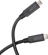 Azuri USB oplaadkabel - USB Type C to Type C - 1m - zwart