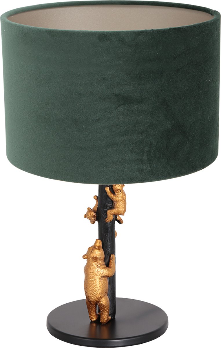 Anne Light and home tafellamp Animaux - zwart - metaal - 20 cm - E27 fitting - 8233ZW