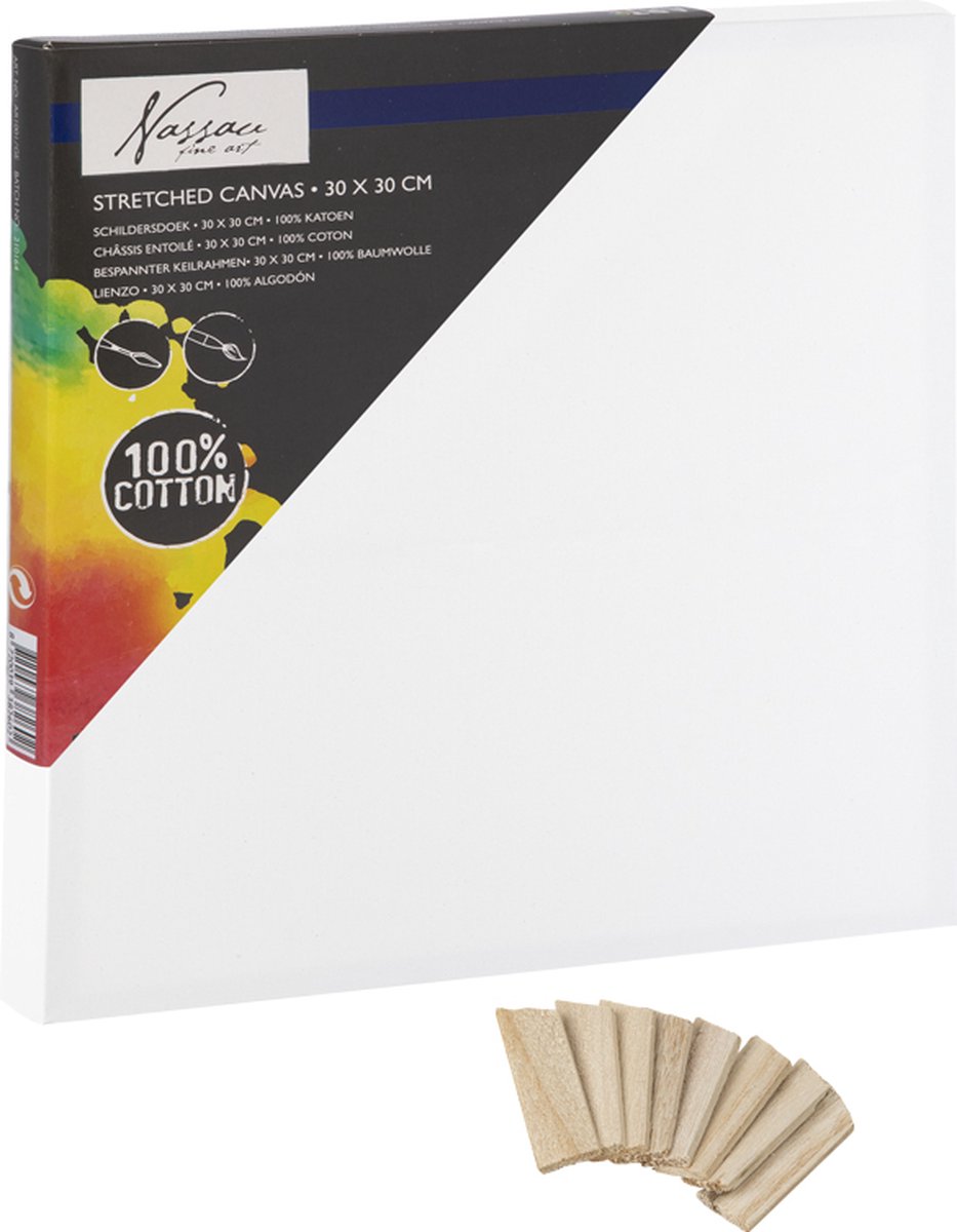 Schildersdoeken Set 12pcs - Formaat 30x30 cm - geschikt voor acryl-, olie- en aquarelverf - hoogwaardige kwaliteit canvas - perfect voor middelgrote schilderijen - goede prijs-kwaliteitverhouding — afbeelding 10
