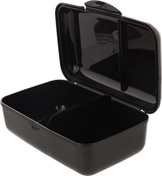 Lunch box GABRIEL - Zwart - Plastique - 19,3 x 12,3 x 7 cm