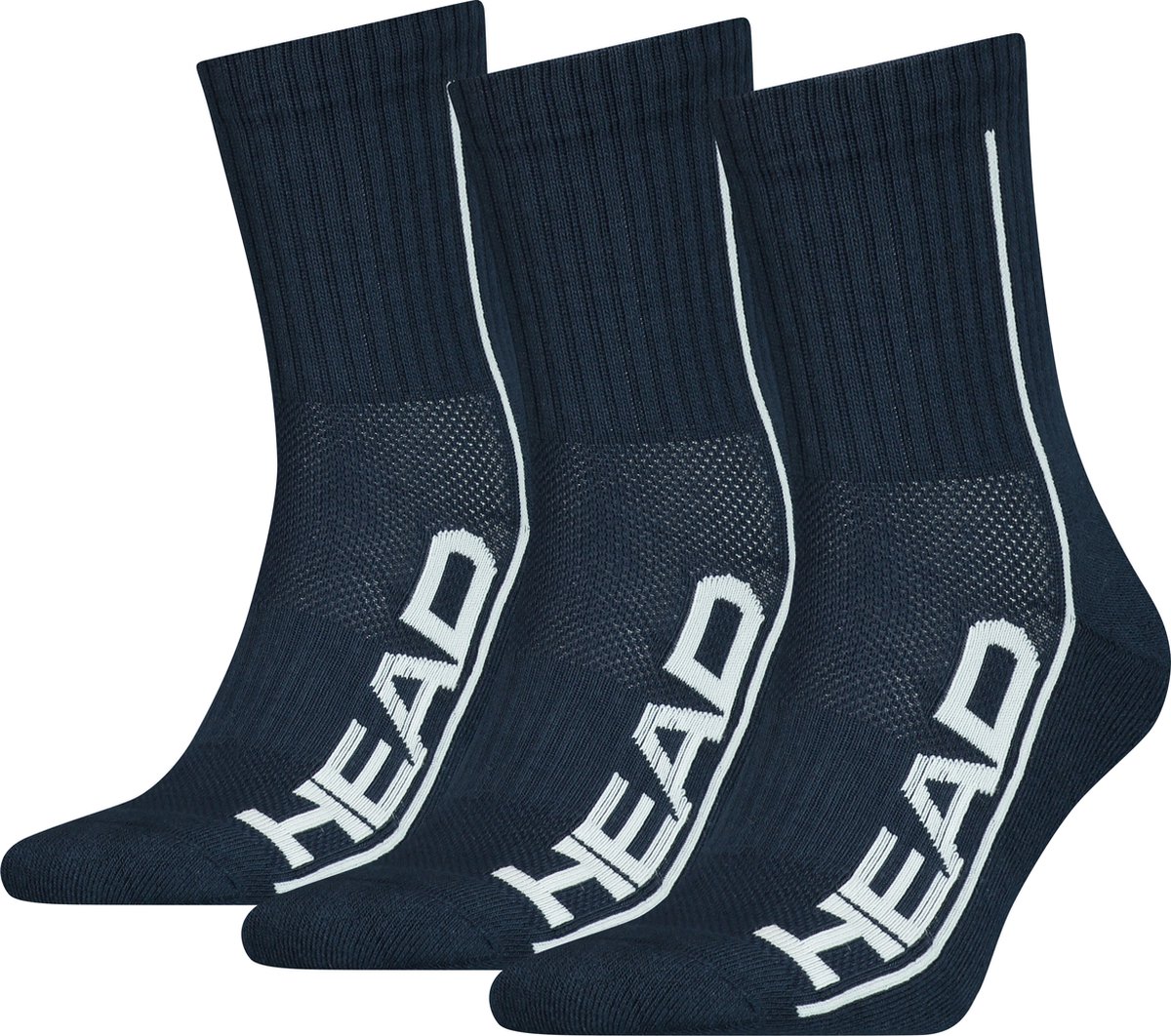 HEAD Sokken Performance Short Crew 3-pack -35/38 Blauw