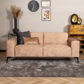 Bronx71® Canapé en velours 2,5 places Vegas taupe