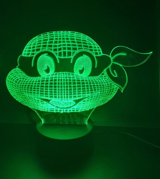 3D LED LAMP - NINJA TURTLE