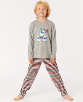 Woody pyjama jongens - grijs - schaap - 222-1-PLS-S/121 - maat 164