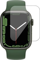 Screenprotector geschikt voor Apple Watch Series 7/8/9 41mm - Full Screen Protector - Gehard Glas