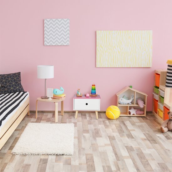 Petite Amélie ® Nachtkastje Kind met Lade & Plank - Roze - Nachtkastje