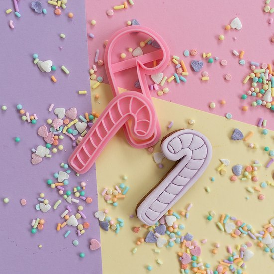 Candy Cane Stamp met cookie cutter Sweets collectie
