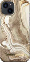 iDeal of Sweden hoesje voor iPhone 14 - Backcover - Fashion Case - Golden Sand Marble