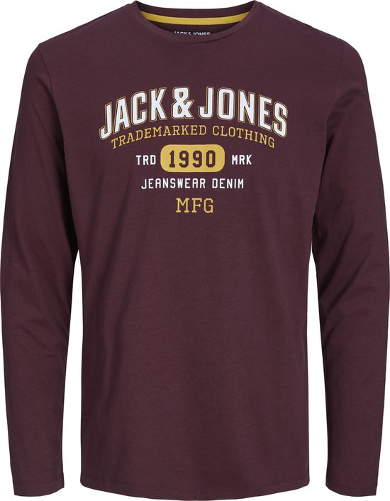 JACK&JONES JJSTAMP TEE LS CREW NECK Heren T-shirt - Maat L