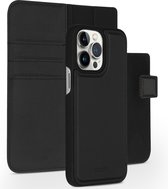 Accezz Hoesje Geschikt voor iPhone 14 Pro Max Hoesje Met Pasjeshouder - Accezz Premium Leather 2 in 1 Wallet Bookcase - Zwart