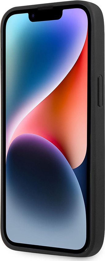 Coque arrière pour iPhone 14 Pro Max - BMW - Zwart uni - Cuir