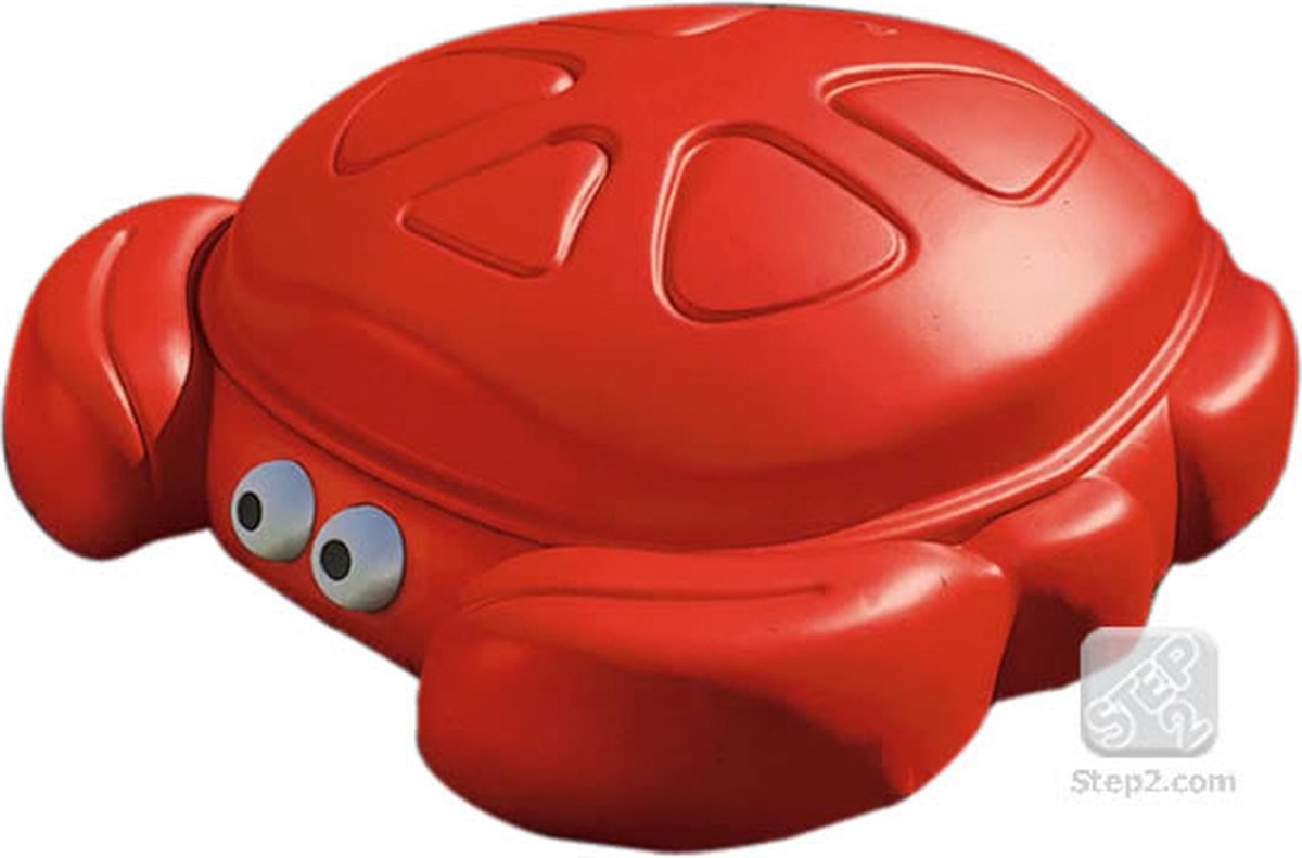 Step2 Crabbie Zandbak - Met Deksel en Bankjes - Zandbak krab van plastic / kunststof met schelp deksel - Twee voorgevormde zitbankjes — afbeelding 3