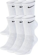 Chaussettes de sport Nike Everyday Cushion Crew - Taille 38-42 - Unisexe - Blanc / Noir