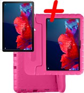 Hoesje Geschikt voor Lenovo Tab P11 Plus Hoesje Kinder Hoes Shockproof Kinderhoes Met Screenprotector - Kindvriendelijk Hoesje Geschikt voor Lenovo Tab P11 Plus Hoes Kids Case - Roze