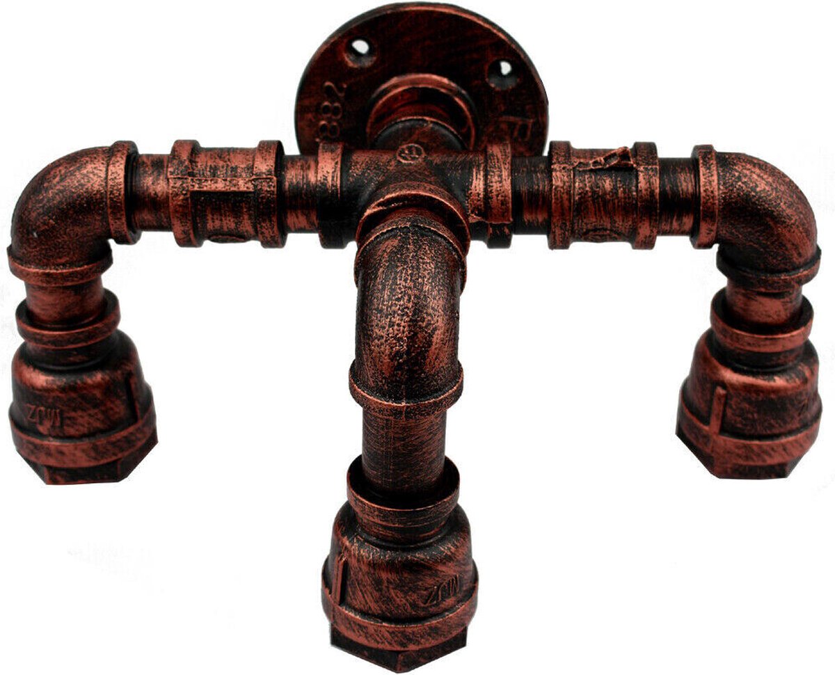 Vintage industriële stijl Steampunk rustieke waterpijp wandlamp blaker