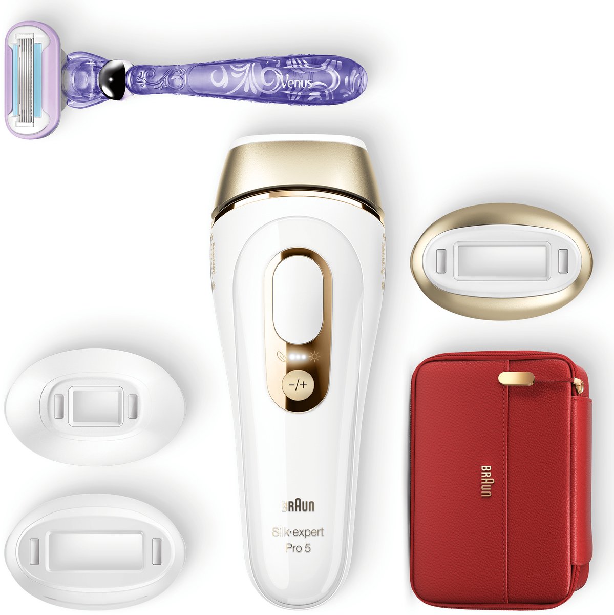 Braun Silk-expert Pro Silk·expert Pro 5 PL5267 IPL Voor Vrouwen, Voor Blijvend Zichtbare Ontharing Thuis, Wit/Goud