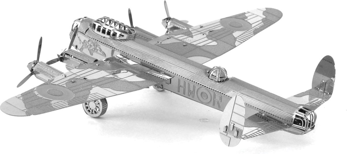 Metal Earth Modelbouw 3D Lancaster bommenvliegtuig - Metaal — afbeelding 3