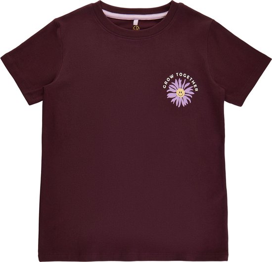 The New t-shirt meisjes - bordeaux - TNdaimy TN4498 - maat 146/152