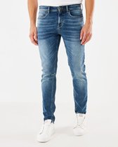 ADAM Mid Waist/ Tapered Leg Jeans Mannen - Vintage Blauw - Maat 34