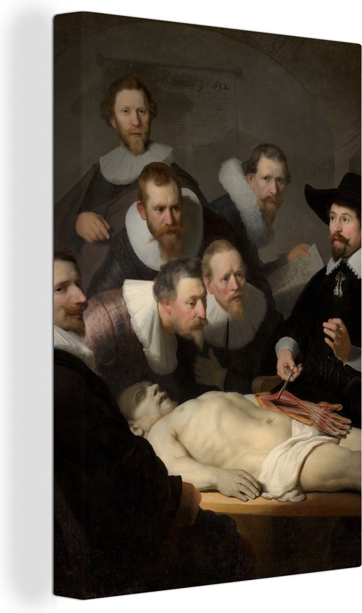 Tableau sur toile La leçon d'anatomie du Dr. Nicolaes Tulp Peinture