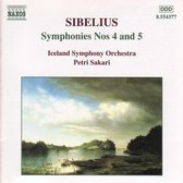 Iceland Symphony Orchestra, Petri Sakari - Sibelius: Symphonies Nos. 4 & 5 (CD)