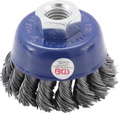 BGS Komborstel - Haakse Slijper - Staalborstel - staaldraad | opname M14x2 | Ø 65 mm BGS3980