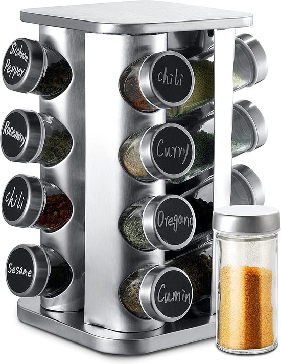 IBUYKE 2-Tier Spice Rack Industriële Counter Plank Desktop Opslag