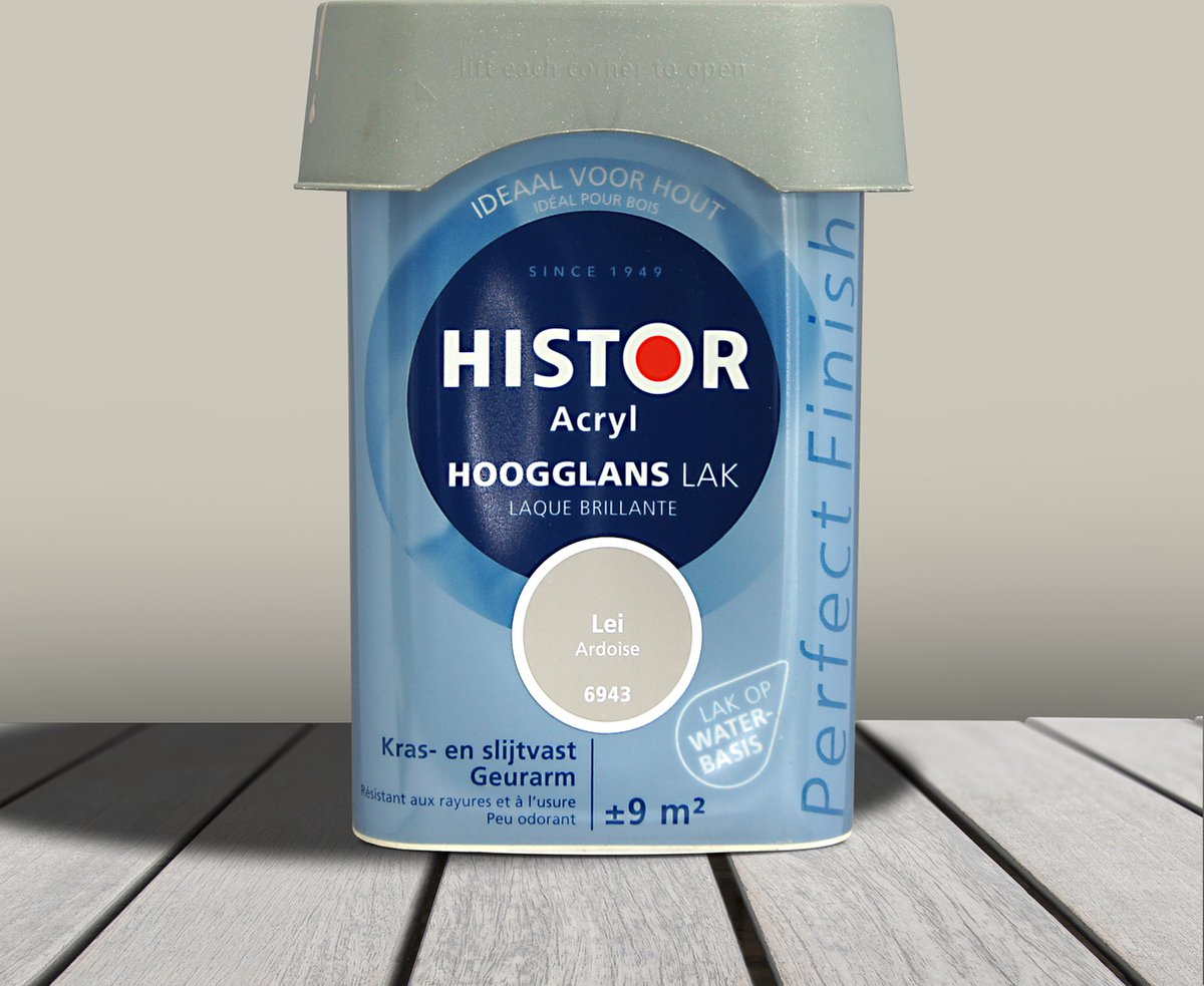 Histor Perfect Finish Lak Acryl Hoogglans 0,75 liter - Lei