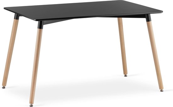 ADRIA - Table à manger - 120x80cm - bois - noir
