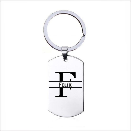 Sleutelhanger RVS - Voor Een Fantastische Juf