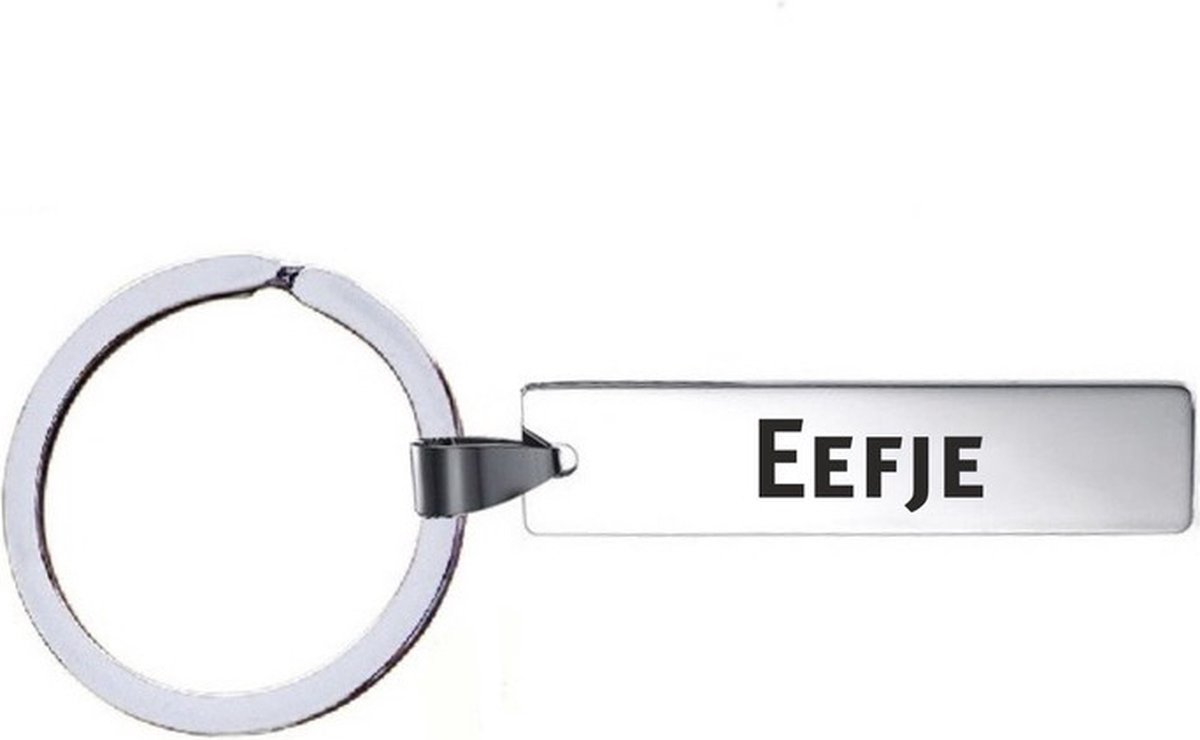 Sleutelhanger Met Naam - Eefje - RVS