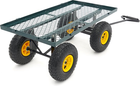 350 Kg Trekkar, Bolderwagen, Tuinkar Met Laadbak Inclusief Canvas Zak van Vorel — afbeelding 3