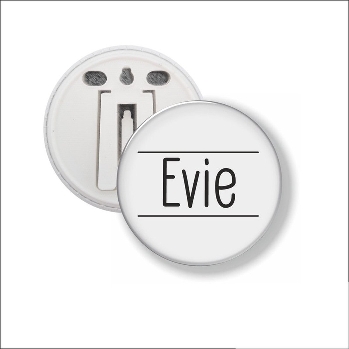 Button Met Clip 58 MM - Evie