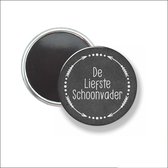 Button Met Magneet 58 MM - De Liefste Schoonvader - NIET VOOR KLEDING