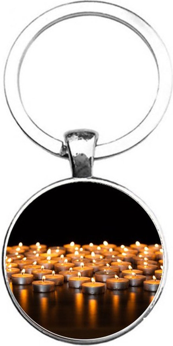 Sleutelhanger Glas - Kaarsjes