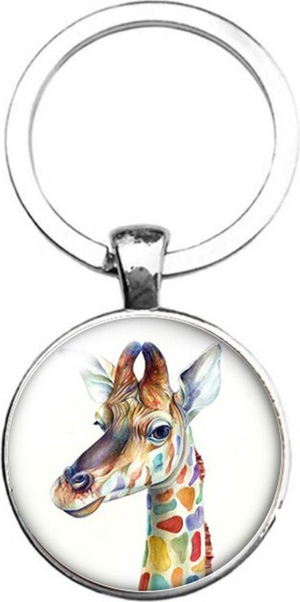 Sleutelhanger Glas - Giraffe