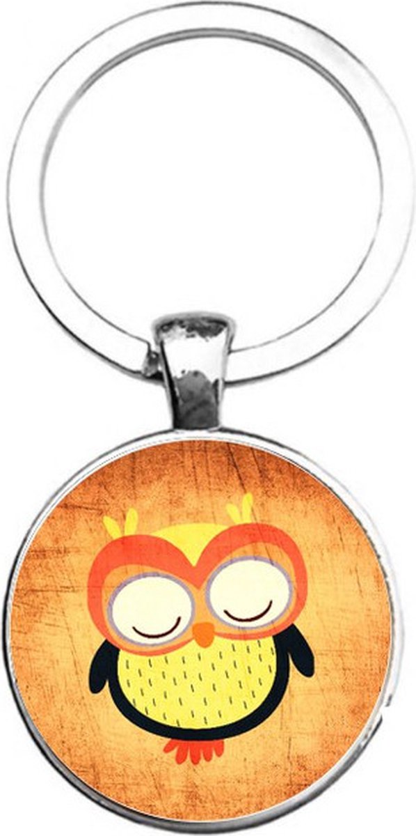 Sleutelhanger Glas - Uil
