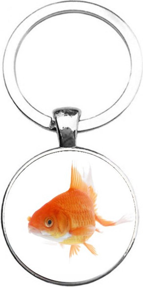Sleutelhanger Glas - Goudvis