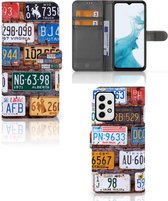 Wallet Book Case Geschikt voor Samsung Galaxy A23 GSM Hoesje Kentekenplaten