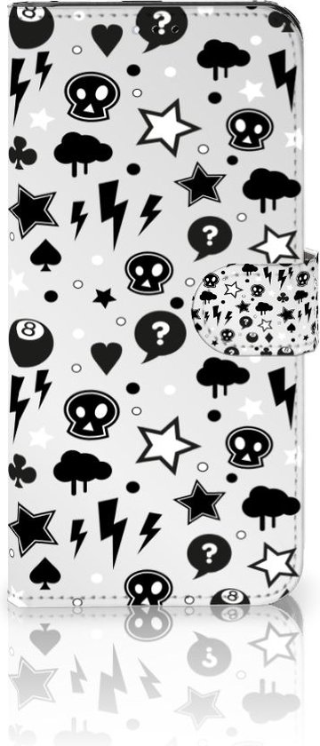 Portefeuille Samsung Galaxy A23 Téléphone Portable Couverture Standing pour Argent Punk