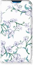 Smart Cover Geschikt voor iPhone 14 Pro Telefoonhoesje Blossom White
