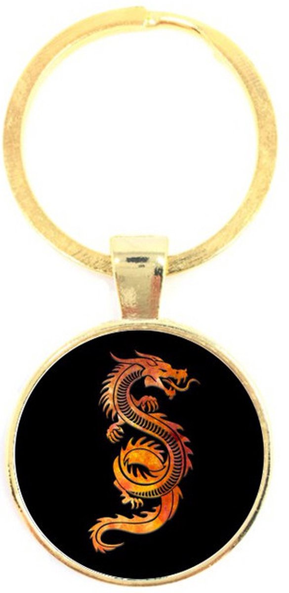 Sleutelhanger Glas - Draak