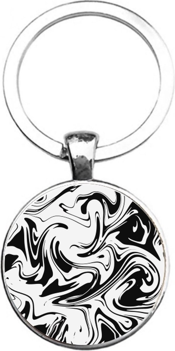 Sleutelhanger Glas - Marmer