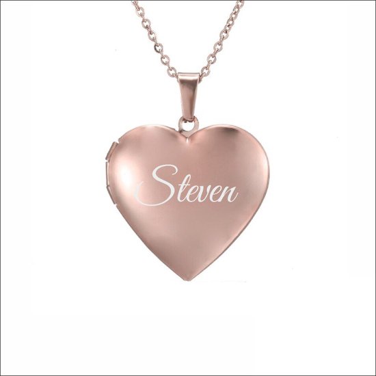 Fotohanger Met Ketting En Naam Gravering - Steven