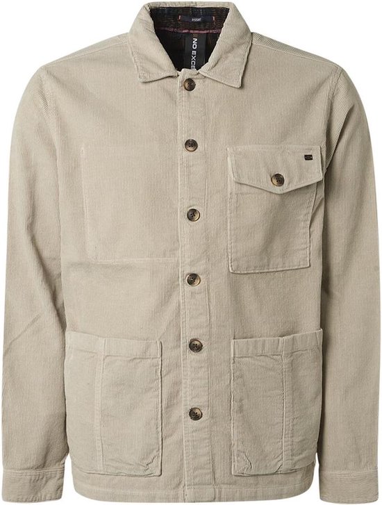 No Excess - Heren Overshirt - 17430742 - 017 Chalk