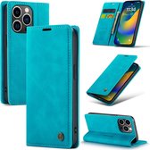 Coque Apple iPhone 14 Pro Casemania Blue Azur - Etui portefeuille