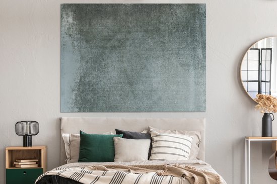 Canvas schilderij 160x120 cm - Wanddecoratie Beton - Verwering - Vintage - Design - Muurdecoratie woonkamer - Slaapkamer decoratie - Kamer accessoires - Schilderijen