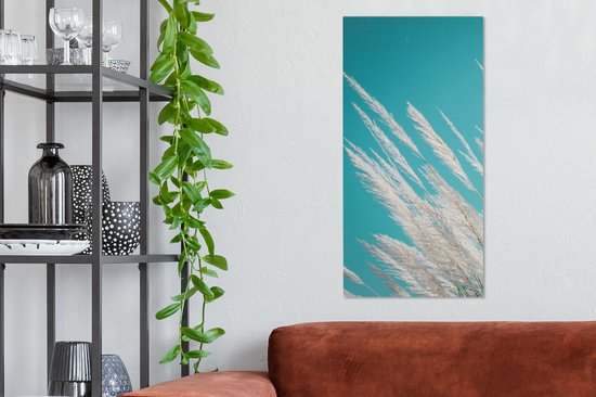 Tableau sur Toile Herbe de Pampa - Végétal - Végétal - 40x80 cm - Décoration murale